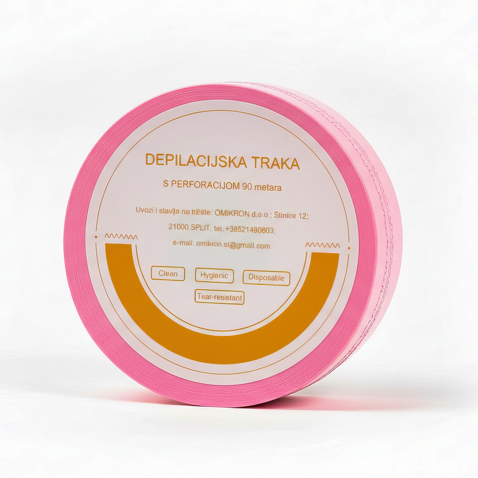 Traka za depilaciju u boji,90m s perforacijom